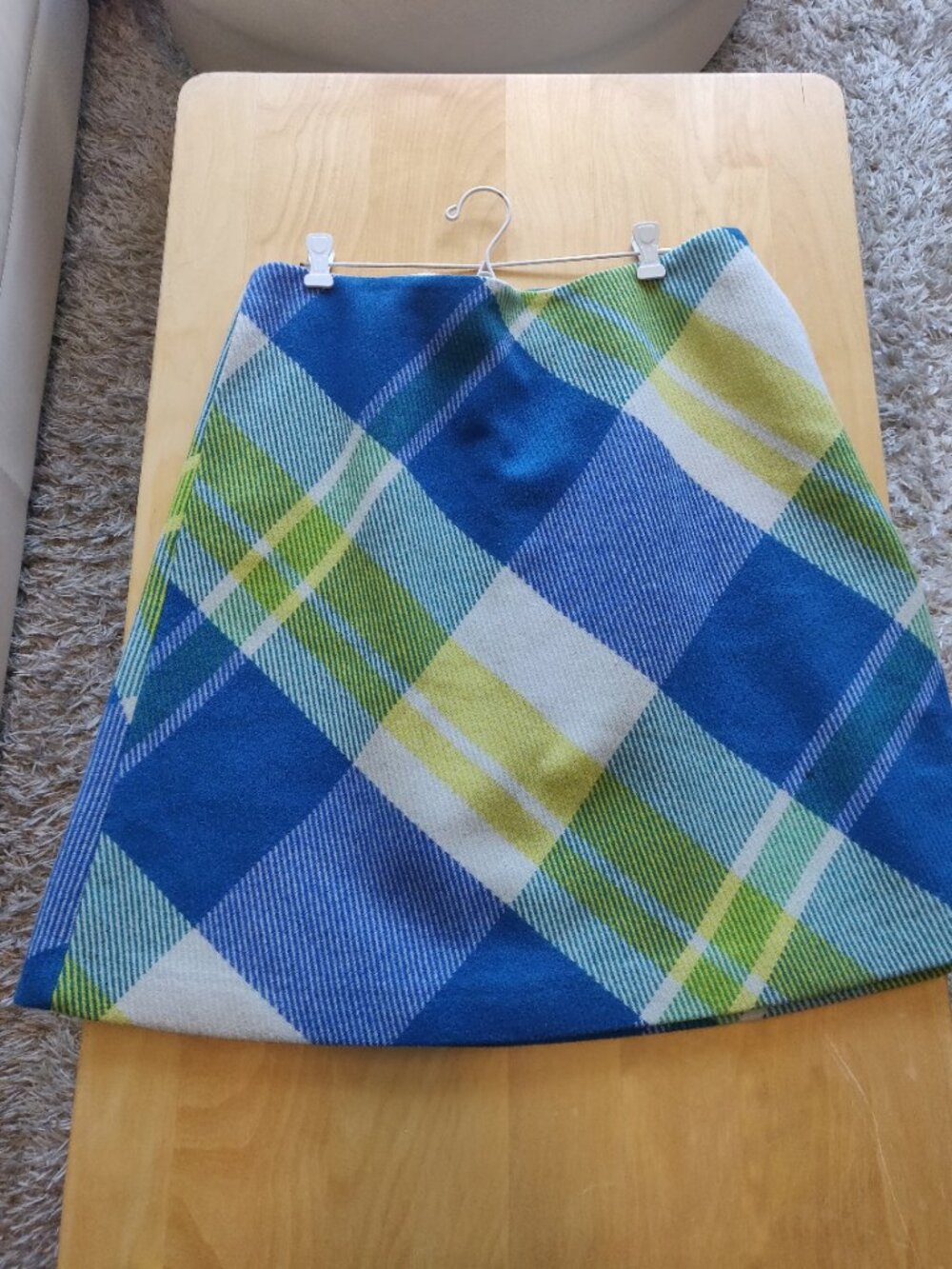 Boden Wool Plaid Skirt Size 18L US